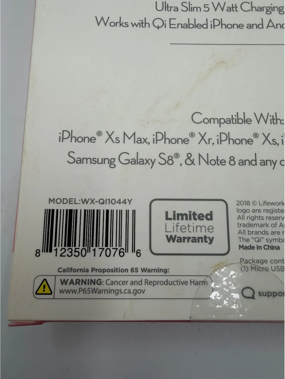 Winx Lemon Ultra Slim Wireless Charging Pad 5 Watt Qi Enabled for iPhone & Andri